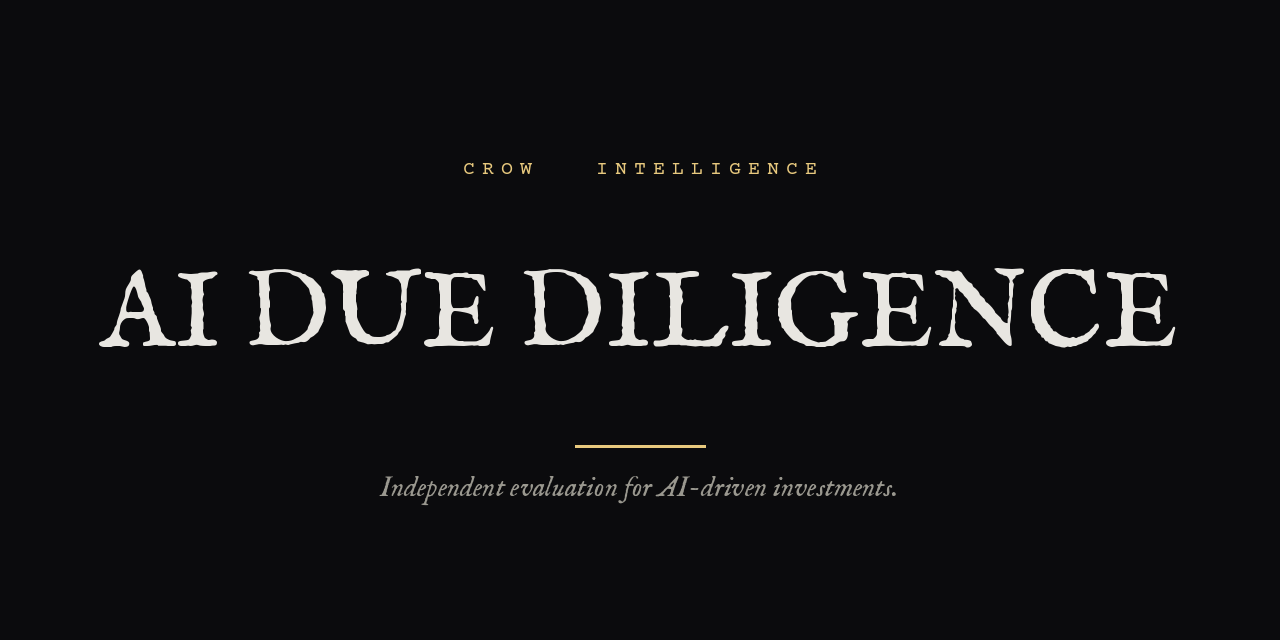 AI & NLP Due Diligence